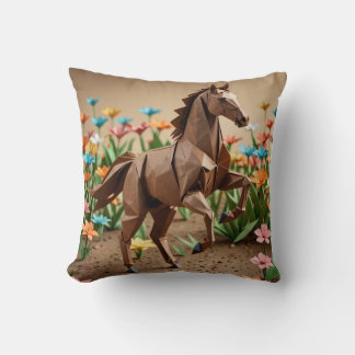 Origami Animal Horse Comfy Kussen