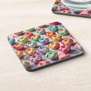Origami appels bier onderzetter