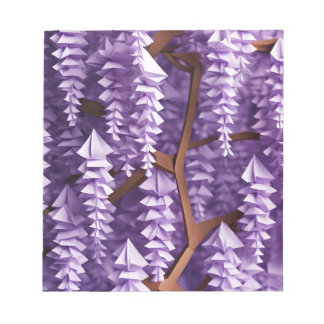 Origami Art - Cascading Elegance: De Wisteria Notitieblok