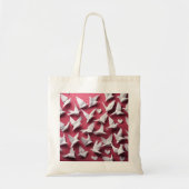Origami Art - De symfonie van witte vleugels: duiv Tote Bag (Voorkant)