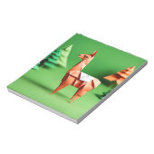 Origami Art - Grazing Harmony: Serene Llama's Notitieblok (Linkerzijde)