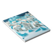 Origami Art-Icy Onschuld: Speelse Baby Polar Beren Notitieblok (Schuin)