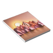 Origami Art - Majestueuze bergen badend in zonsond Notitieblok (Schuin)
