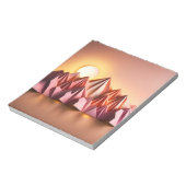 Origami Art - Majestueuze bergen badend in zonsond Notitieblok (Linkerzijde)