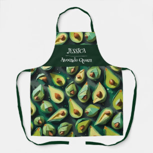 Origami avocado acryl patroon gepersonaliseerd schort