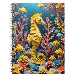 Origami Back To School Seahorse Notitieboek