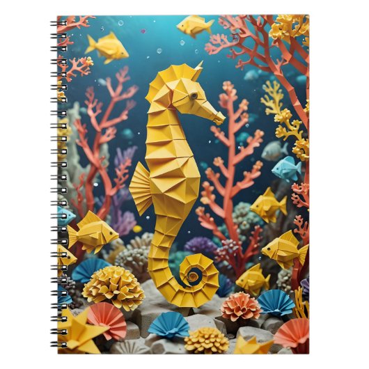 Origami Back To School Seahorse Notitieboek (Voorkant)