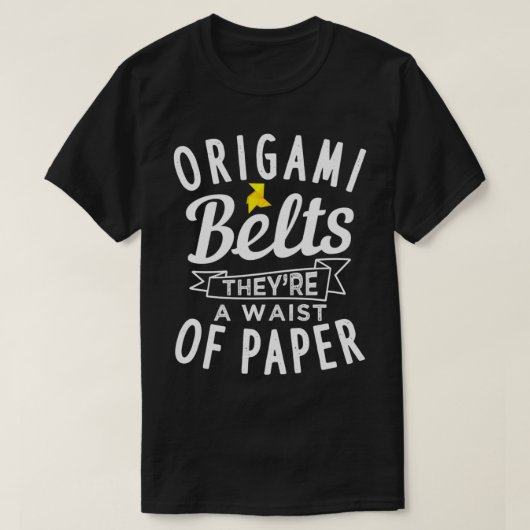 Origami Belts theyx27re een wasmachine van papier T-shirt (Design voorkant)