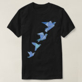 Origami Bird as Origami Idea Japans T-shirt (Design voorkant)