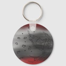 Origami Bird Explosion Sleutelhanger