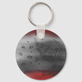 Origami Bird Explosion Sleutelhanger