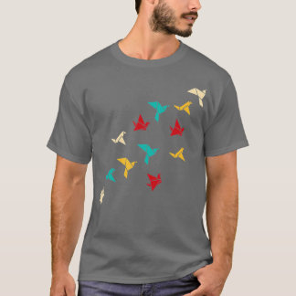 Origami Birds Origami Papercraft Japanse patronen T-shirt