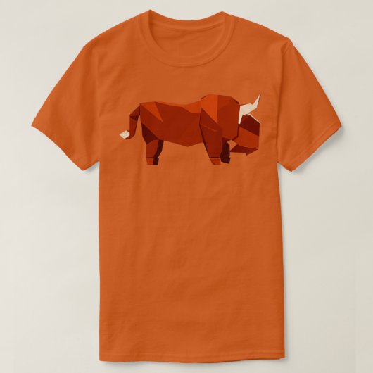 Origami Bison T-shirt (Design voorkant)