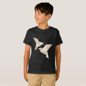 origami bloemenvogel T-shirt (Voorkant volledig)