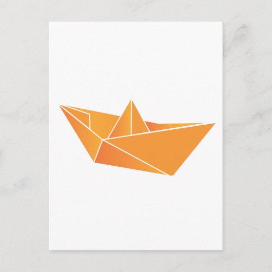 Origami Boat Briefkaart (Voorkant)