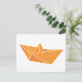 Origami Boat Briefkaart (Staand voorkant)