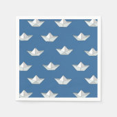 Origami Boats On The Water Pattern Servet (Voorkant)