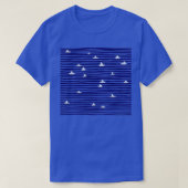 Origami-boot op het zee t-shirt
