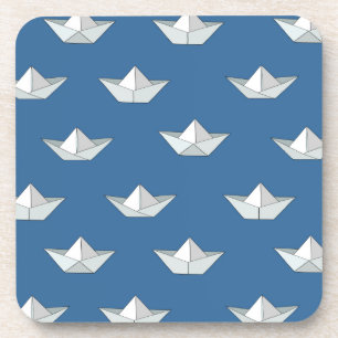 Origami bots op het waterpatroon bier onderzetter