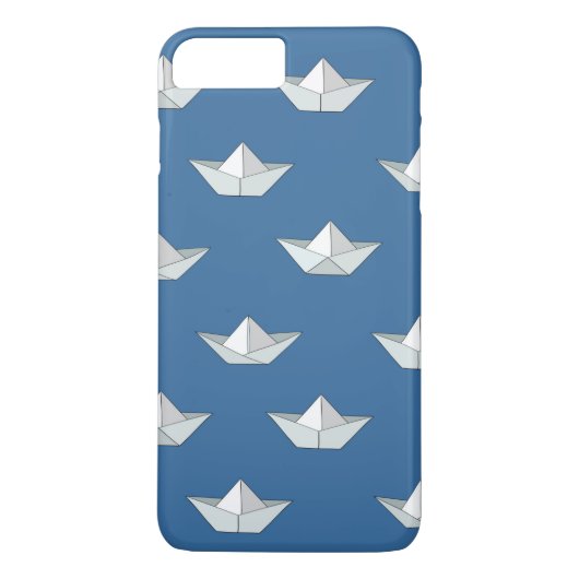 Origami bots op het waterpatroon Case-Mate iPhone case (Achterkant)