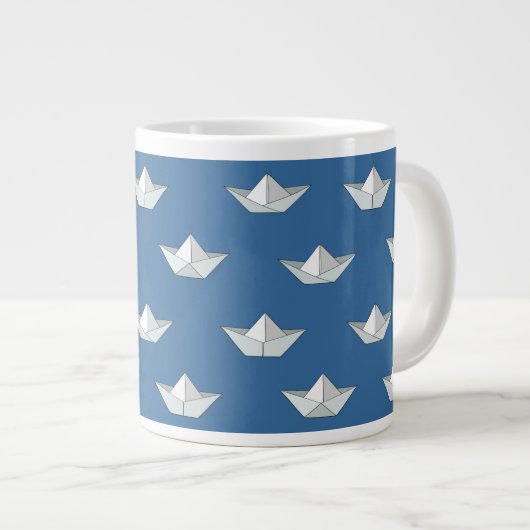 Origami bots op het waterpatroon grote koffiekop (Voorkant rechts)