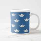 Origami bots op het waterpatroon grote koffiekop (Rechts)