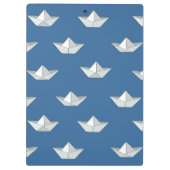 Origami bots op het waterpatroon klembord (Achterkant)