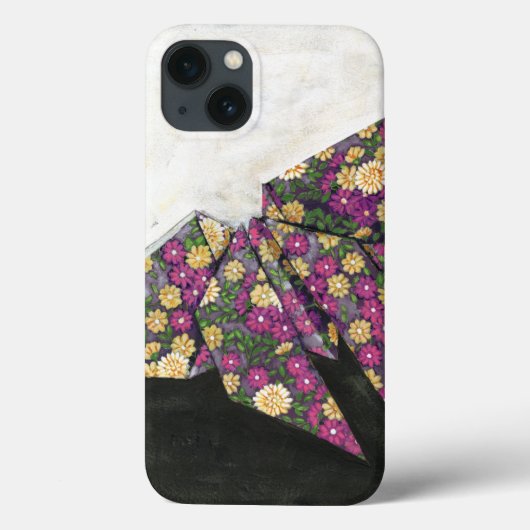 Origami Butterfly over Floral Paper Case-Mate iPhone Case (Achterkant)