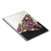 Origami Butterfly over Floral Paper Notitieboek (Rechterzijde)