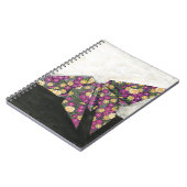 Origami Butterfly over Floral Paper Notitieboek (Linkerzijde)
