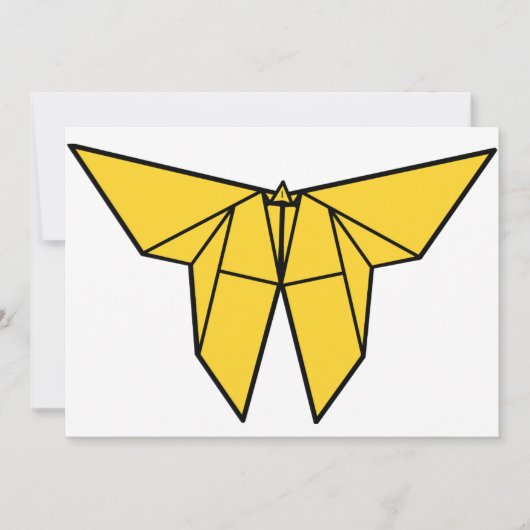 Origami Butterfly-uitnodigingen Kaart (Voorkant)