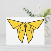 Origami Butterfly-uitnodigingen Kaart (Staand voorkant)