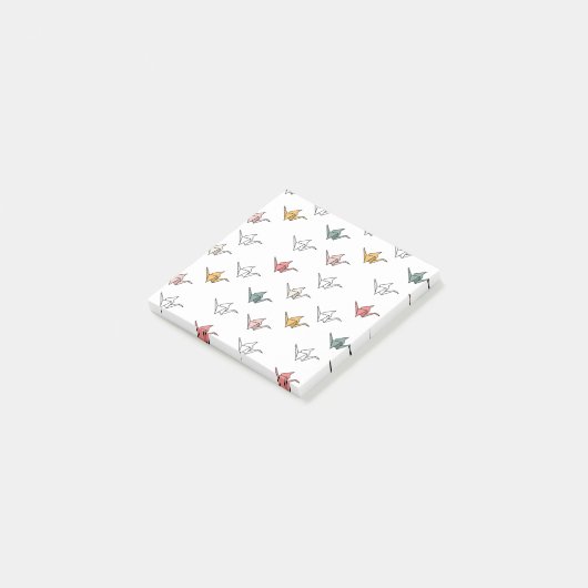 Origami Calm - Crane Post It Notes (Schuin)