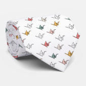 Origami Calm - Crane Stropdas (Opgerold)