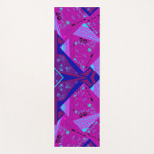Origami Chintz (L) Fuchsia Turquoise Blauw Magenta Yogamat (Voorkant)