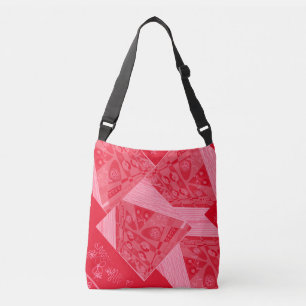 Origami Chintz (L) rode aardbei Crossbody Tas