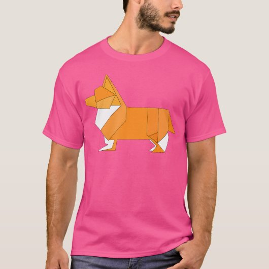 Origami Corgi T-shirt (Voorkant)