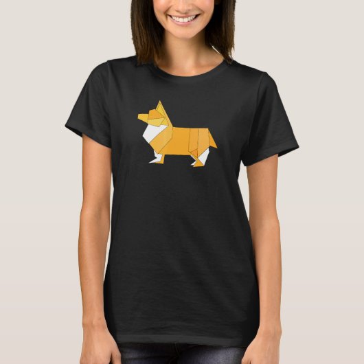 Origami Corgi T-shirt (Voorkant)