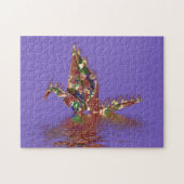 Origami Crane Briefkaart Legpuzzel (Horizontaal)