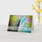 Origami Crane · Good Luck Kaart (Gele Bloem)