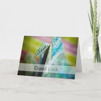 Origami Crane · Good Luck Kaart