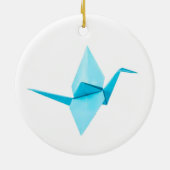 Origami Crane Keramisch Ornament (Achterkant)