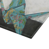 Origami Crane met Floral Design Snijplank (Hoek)