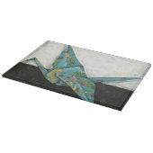 Origami Crane met Floral Design Snijplank (Hoek)