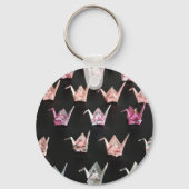 Origami Crane Ornamenten Sleutelhanger (Voorkant)