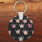 Origami Crane Ornamenten Sleutelhanger (Voorkant)