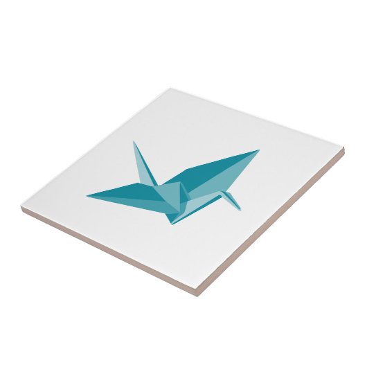 Origami Crane Tegeltje (Zijkant)