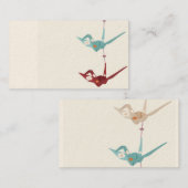 Origami crane Visitekaartje (Voorkant / Achterkant)