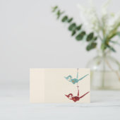 Origami crane Visitekaartje (Staand voorkant)