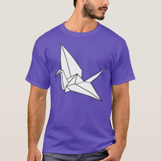 Origami Crane white T-shirt